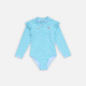 Girl Swimsuit - Ruffles - Diamond Green