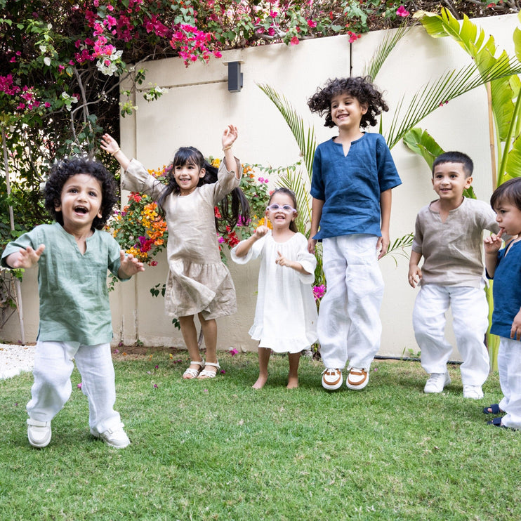 eid linen outfits for kids