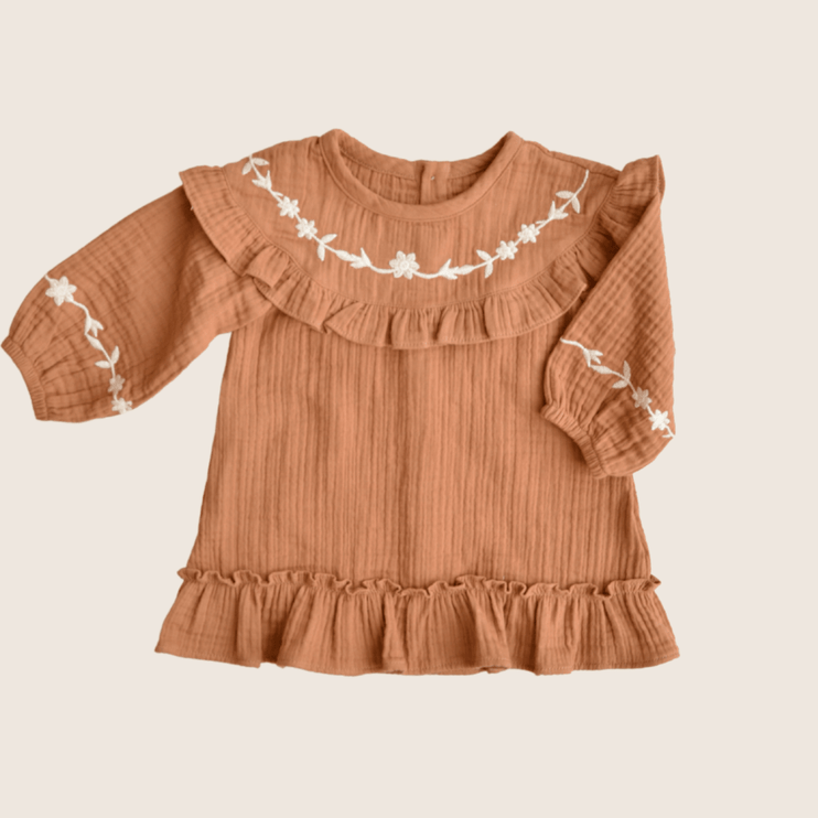 kids dress with embroidery