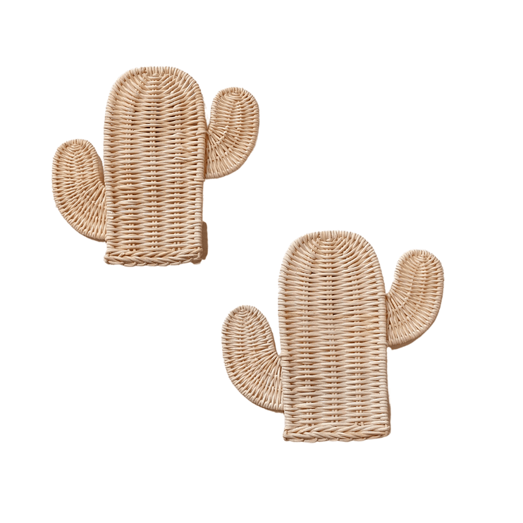 rattan cactus wall decal