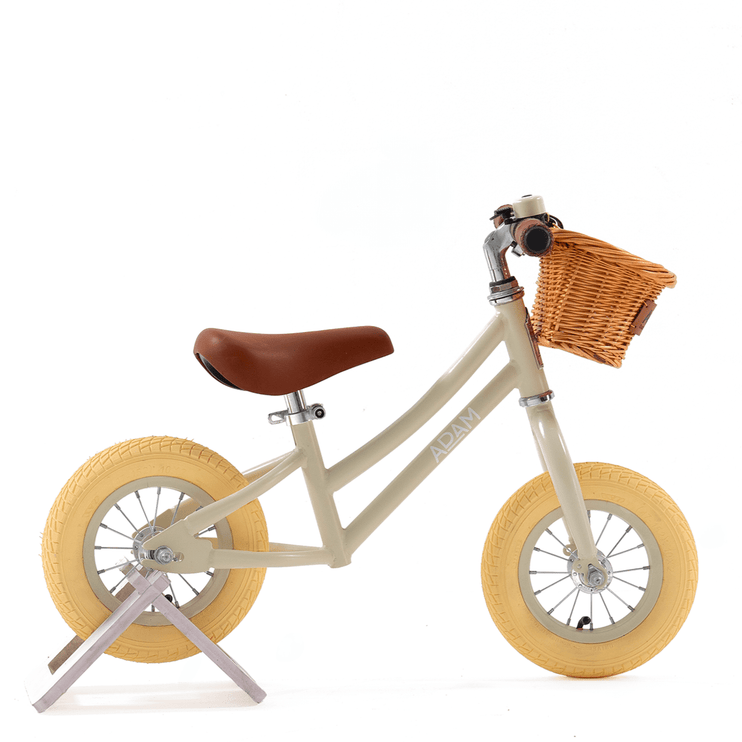 balance bike for small kids 10 inches the adam store beige
