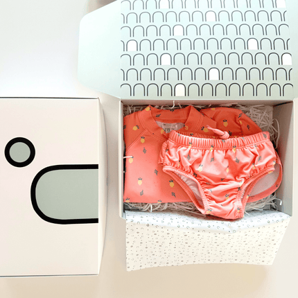 uv protected swimwear gift box baby girls 