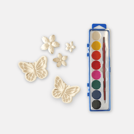 gypsum paint set party favour butterfly garden 