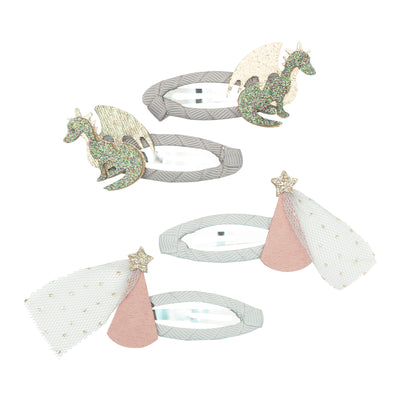 dragon and princess clips hair accessories