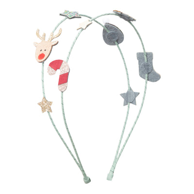 christmas double alice headband girls accessories