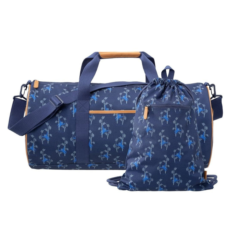 adventure set - duffel and swim bag with matching monkey print