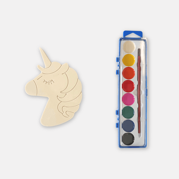 gypsum paint set party favour unicorn