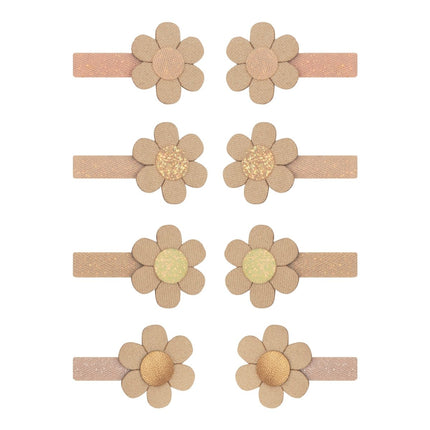Daisy mini clips in neutral color