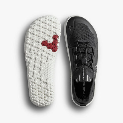 Black athletic shoe from vivo barefoot