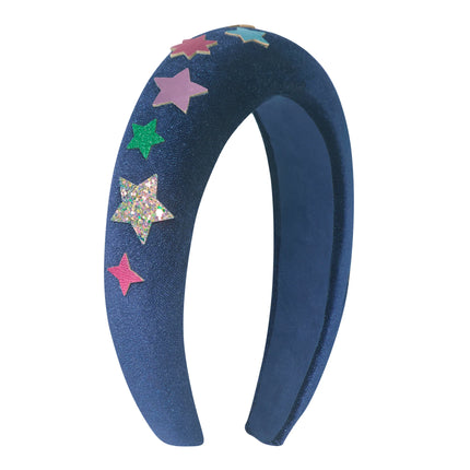 Padded headband with stars design
