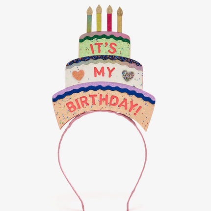 a cute birthday cake headdress