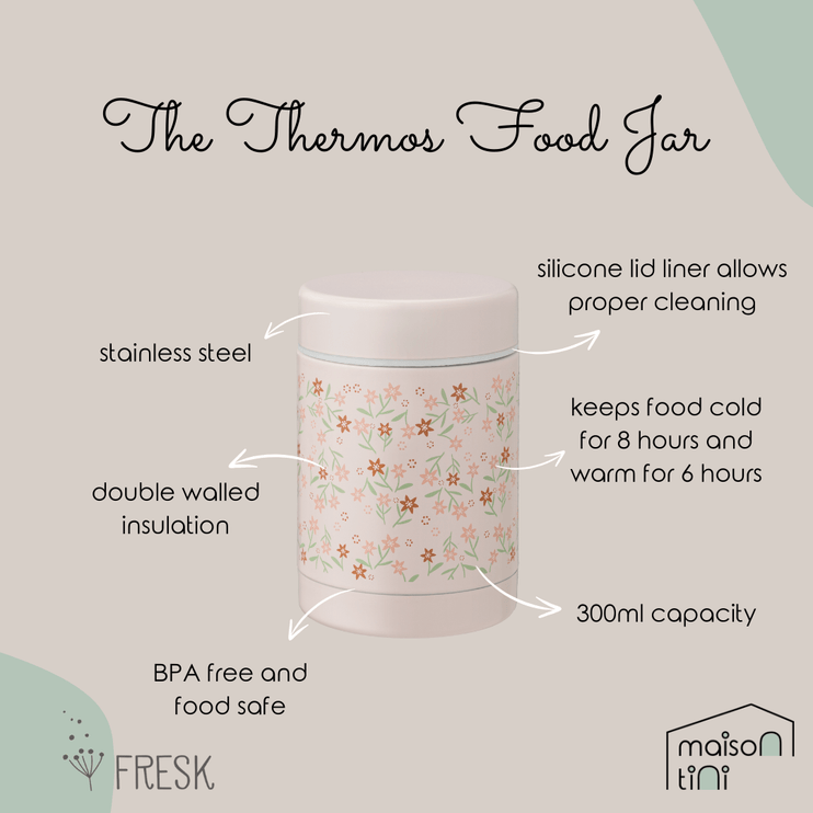 Thermos Food Jar - Garden Flowers