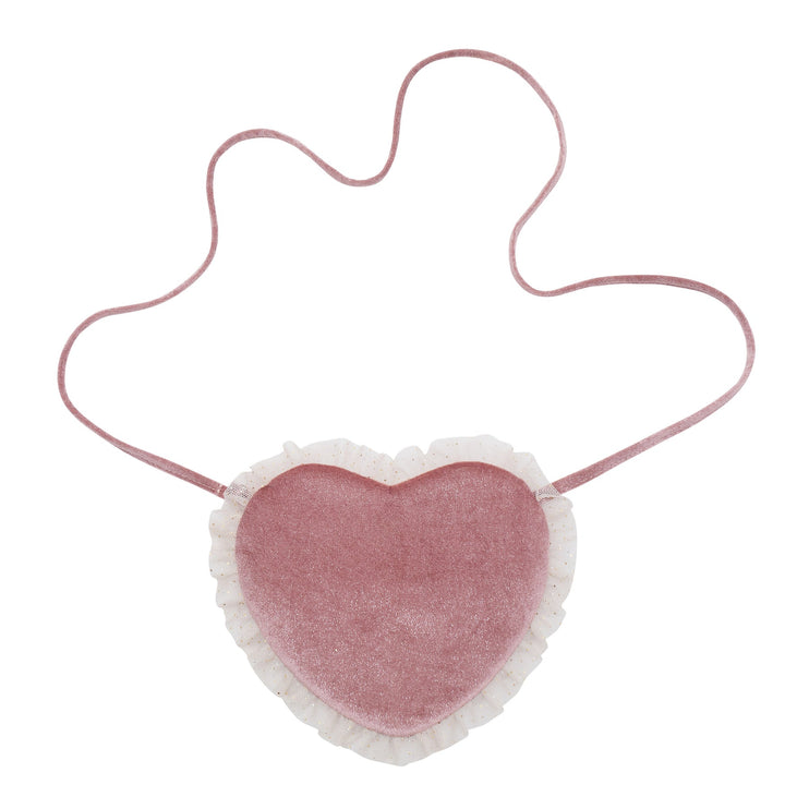 a heart shaped tulle bag for kids