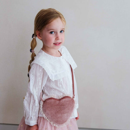 Tulle Velvet Heart Bag