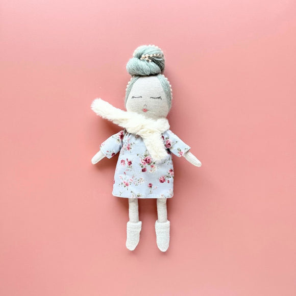 Betty Handmade Doll with white scarf
