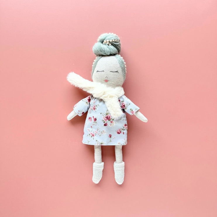 Betty Handmade Doll with white scarf
