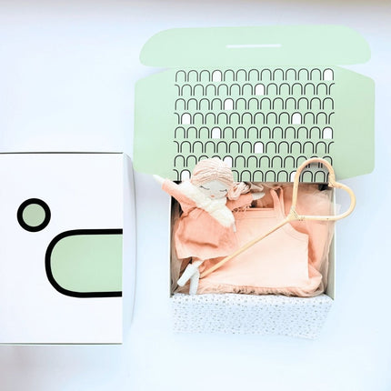 gift box for girl, with doll and tutu dress