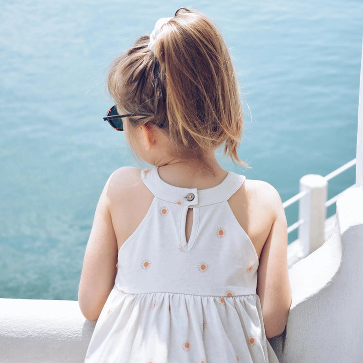 beige summer dress