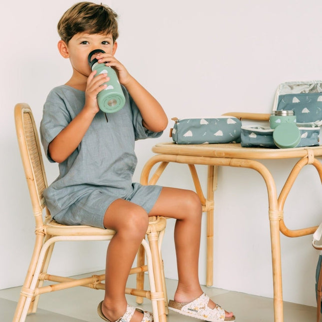 luan linen set grey kids boys outfits