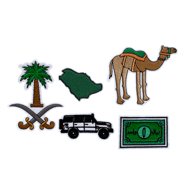 saudi version iron on patches