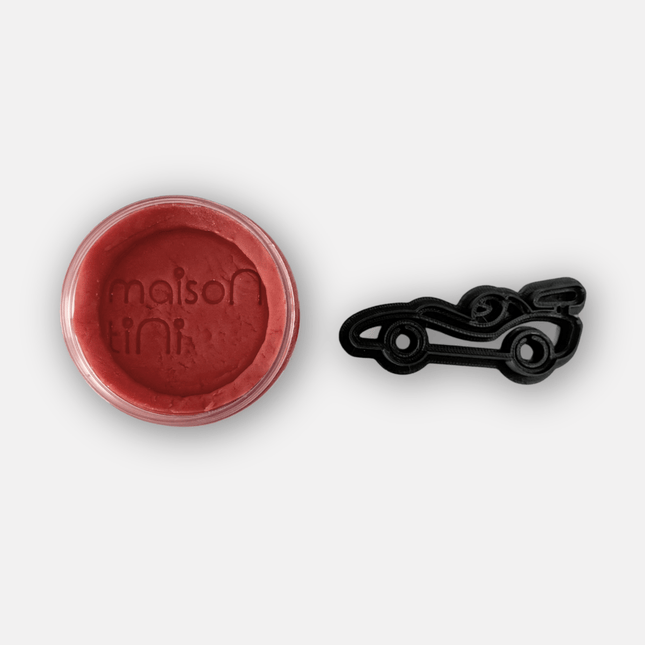 red playdough set car cutter party favour kids sensory play