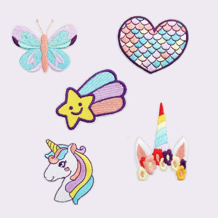 magical unicorn theme iron on patches