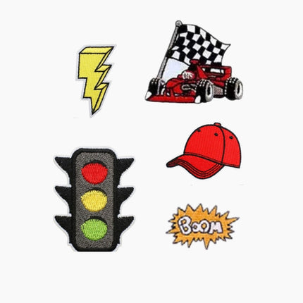 cars theme iron on patches