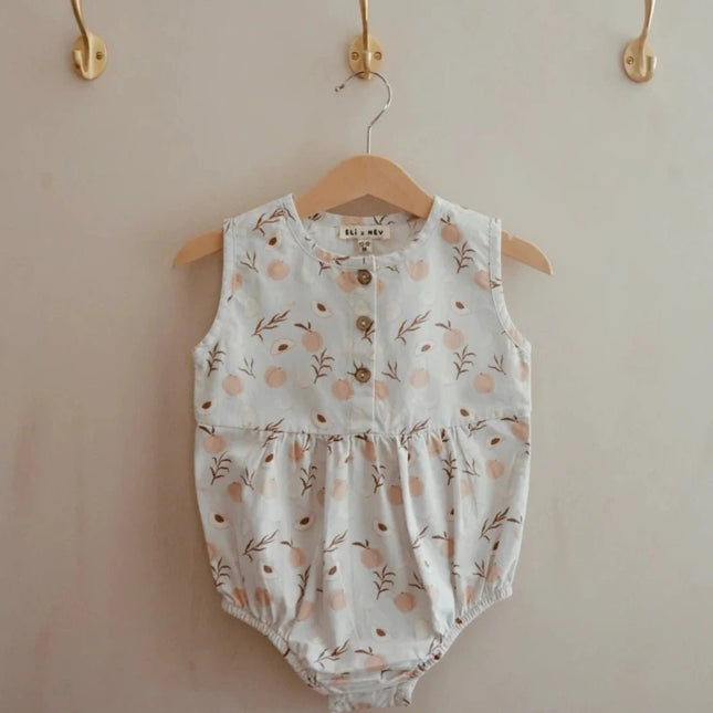 peach design romper