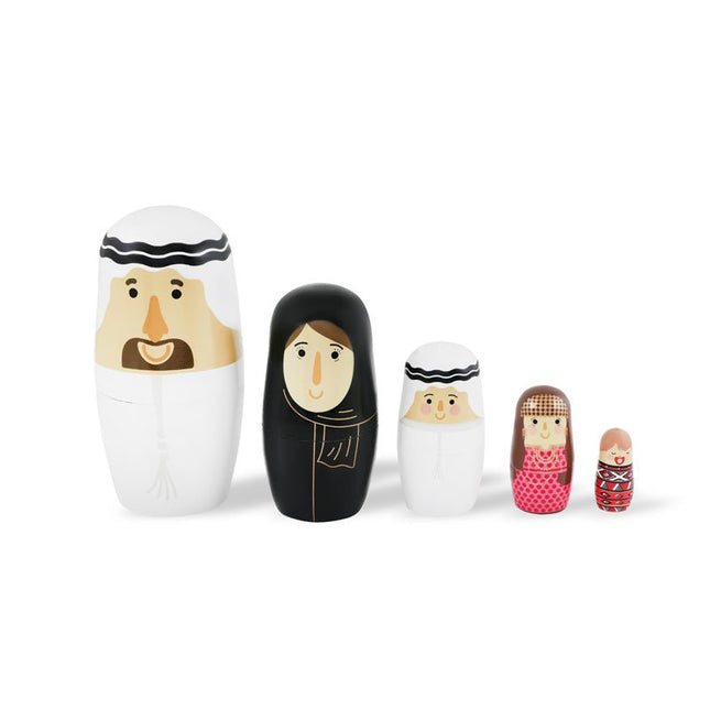 emirati family nesting dolls