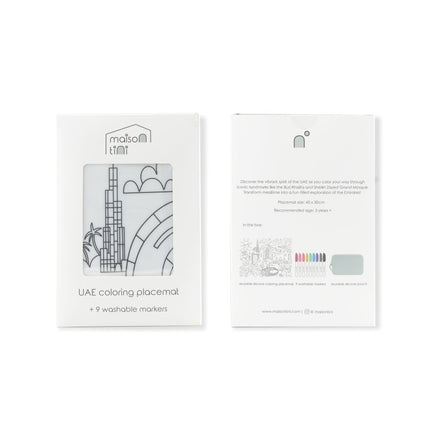 Kids Coloring Placemat - UAE