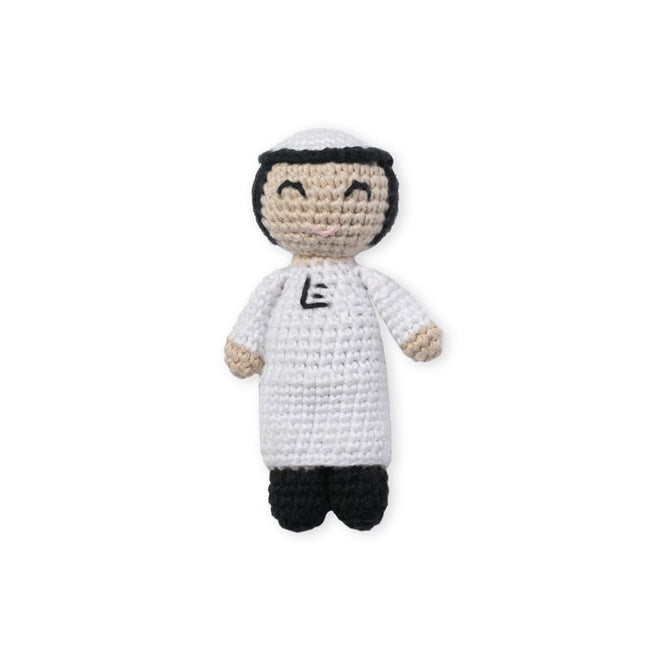 boy in thobe crochet doll