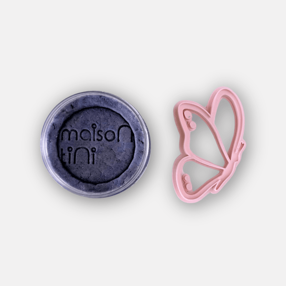 purple playdough set butterfly cutter party favour kids sensory play