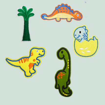 dino island theme iron on patches