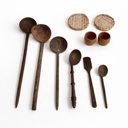 Mud Kitchen Coconut Utensils Set