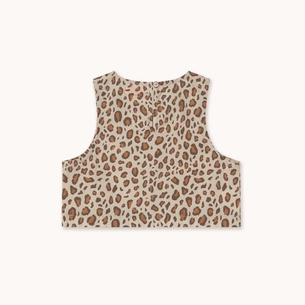Leopard print sleeveless top 