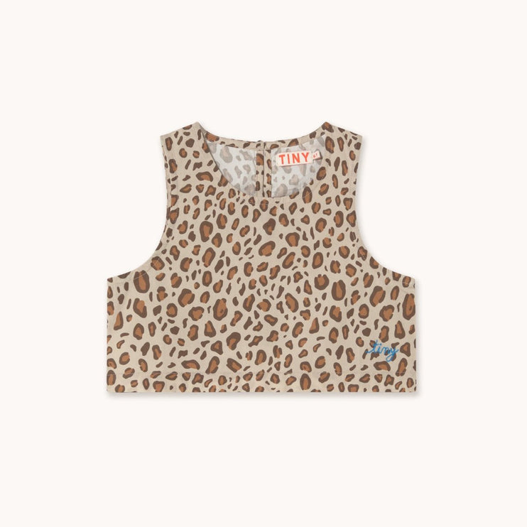 Leopard print sleeveless top 