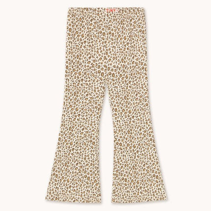 Animal print flare pants