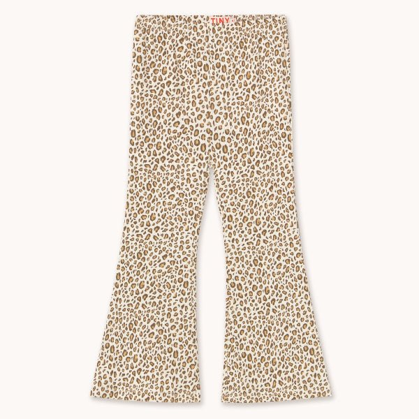 Animal print flare pants