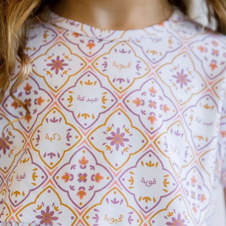 Zoom in of Arabesque Dress print 