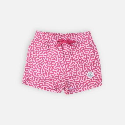 boy shorts with coral reef prints