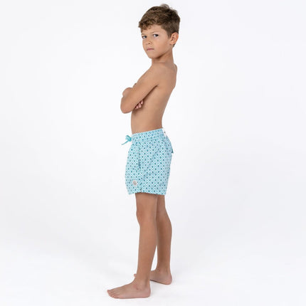 Boy Swim Shorts - Diamond Green