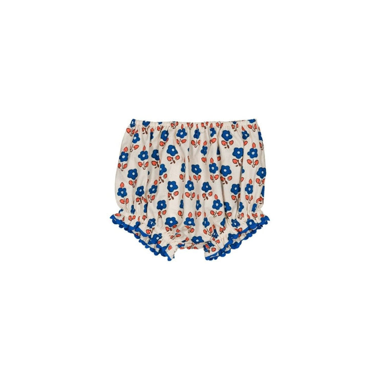 Floral-patterned baby bloomers 
