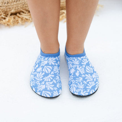 swim shoes with deep sea coral prints