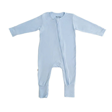 Baby Blue Zippered Sleepsuit 