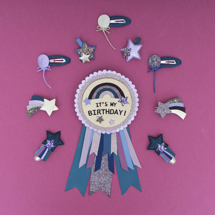Birthday Rosette - Hooray from Mimi and Lula. Available from Maison Tini. Accessory