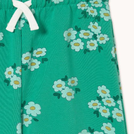 Emerald sweatpant with blossoms printt