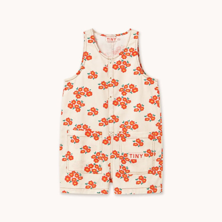 Twill one piece with blossom design