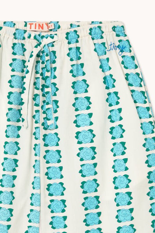 Off-white pant with flowers print 