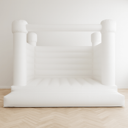 white inflatable 3x3 bouncy castle