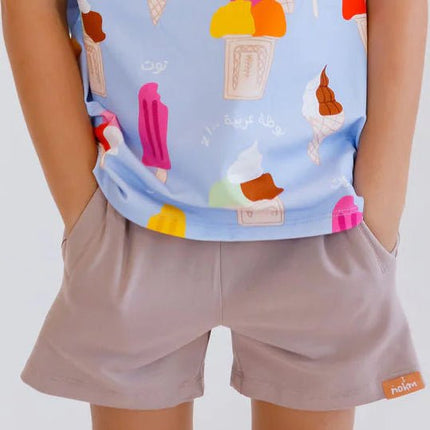 Zoom of Boza loungewear short and shirt